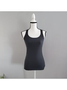 Lucy Racerback Workout Tank With Bra Black S